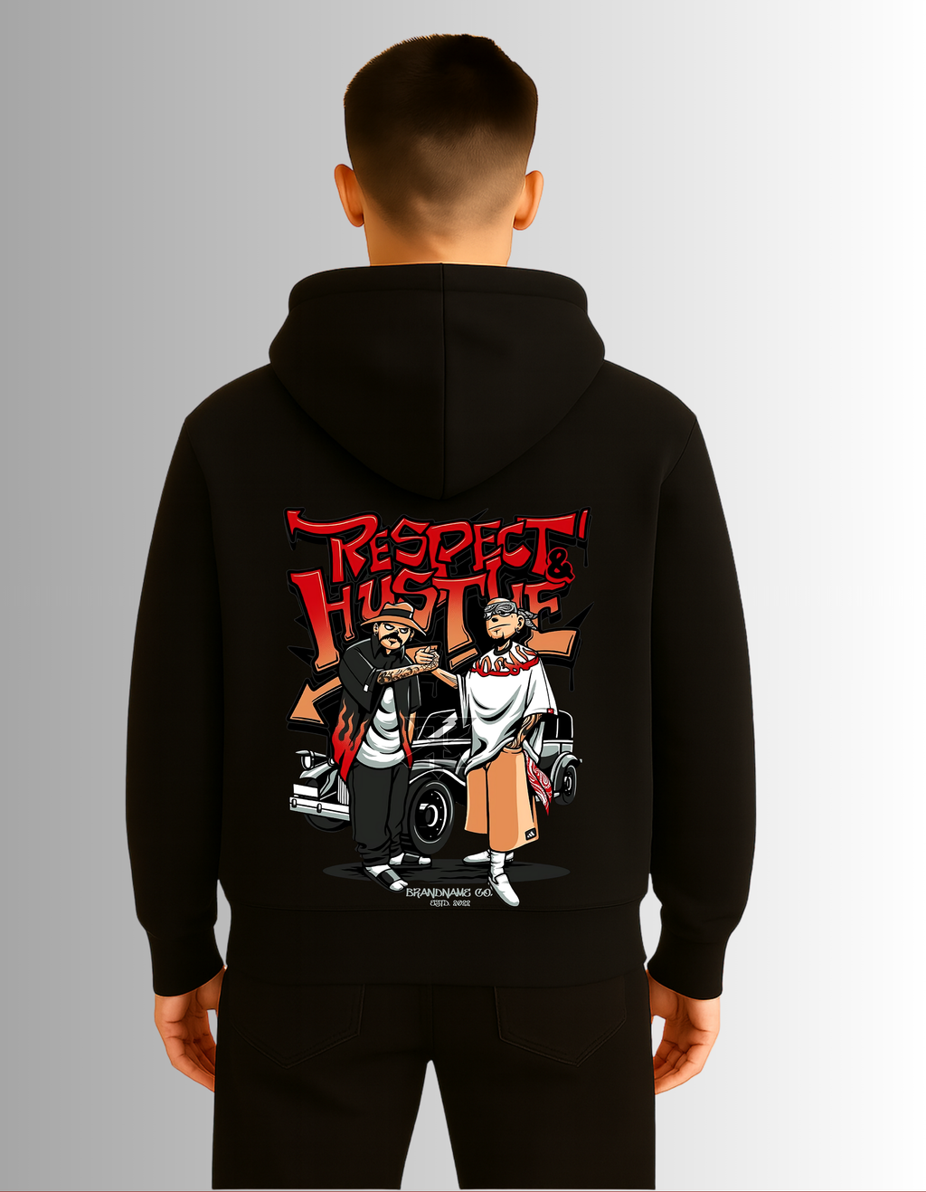 Respect & Hustle premium hoodie