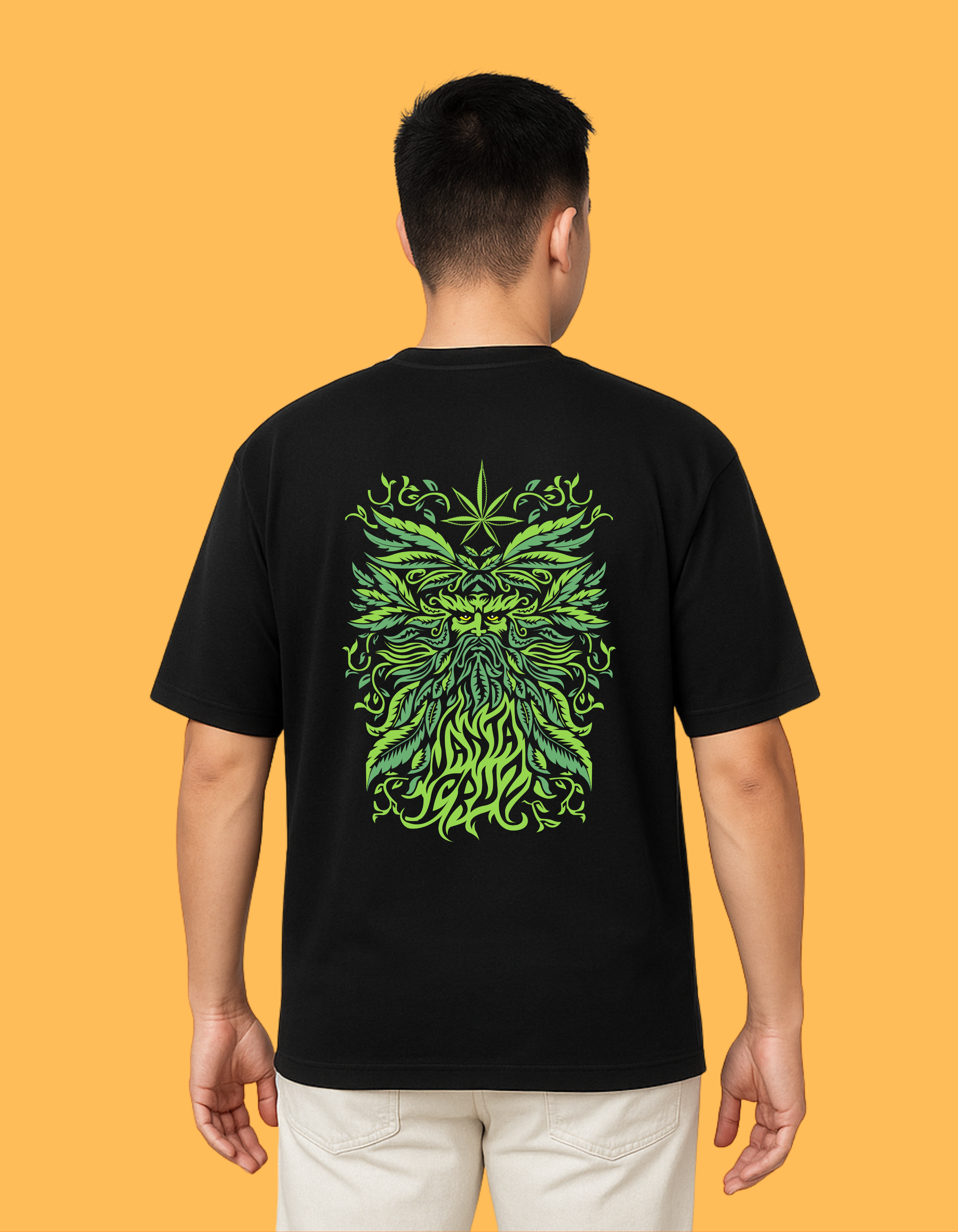 Green Man Oversized T-Shirt