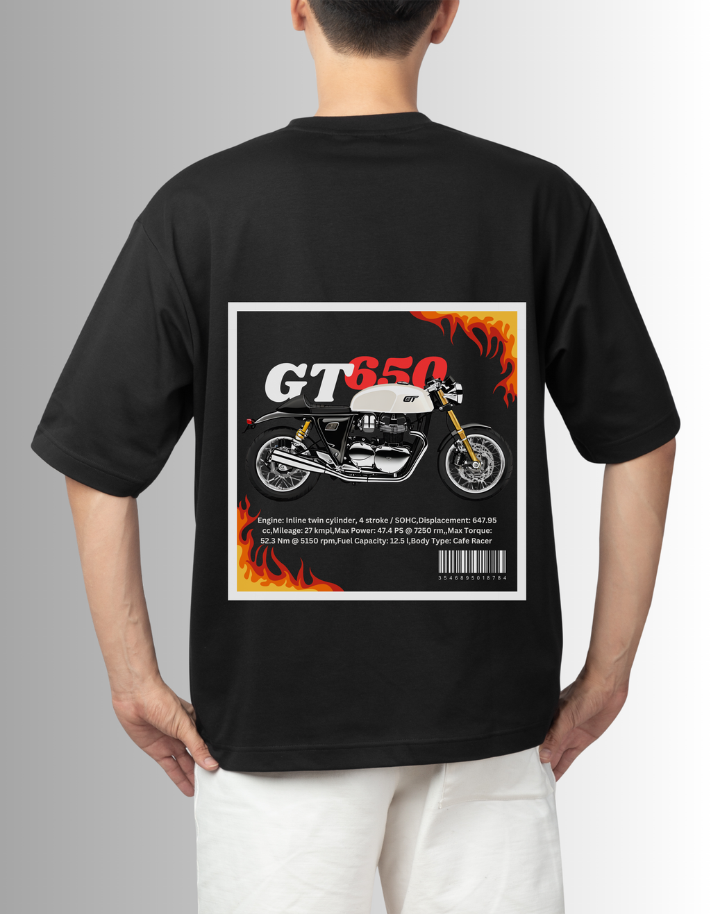 GT650 FIRE EDITION OVERSIZED TEE.