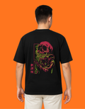 Flaming Skull Oversized T-Shirt