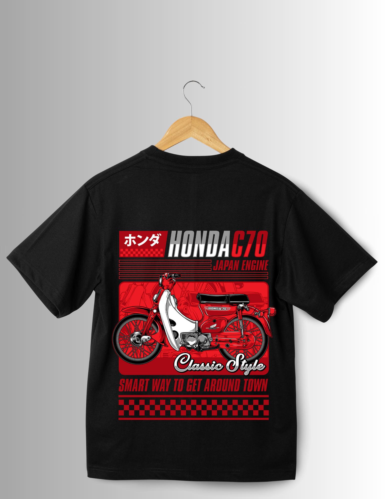 Premium Honda C70 T-Shirt 🏍️🔥