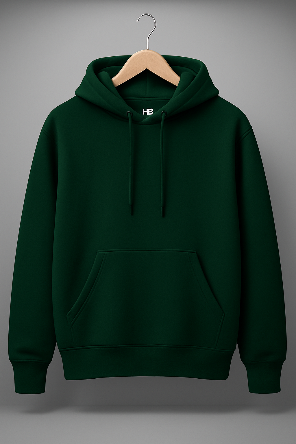 Heavy Fleece Oversized Hoodie (Bottle Green)